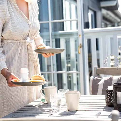 Hvidbjerg Strand Camping Resort Strandhotel Terresse Morgenmad